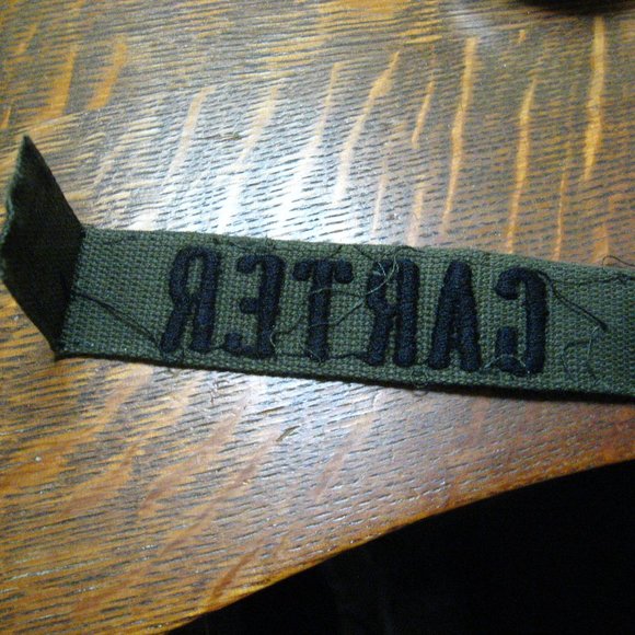 🇺🇸 Carter USA Military Name Vintage Uniform Patch - Picture 6 of 7